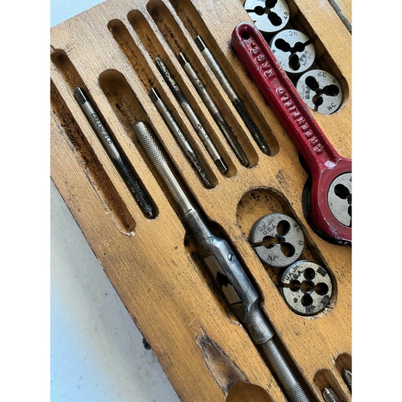 Greenfield Mass Tap & Die Set Ok Jr Vintage 99B10 - Picture 4 of 6